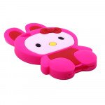 Wholesale iPhone 4S/4 3D Hello Bunny Case (Hot Pink)